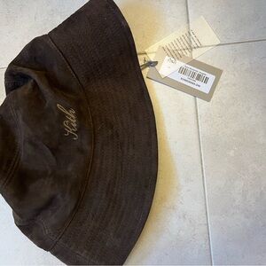 Kith Suede Brown Bucket Hat NWT